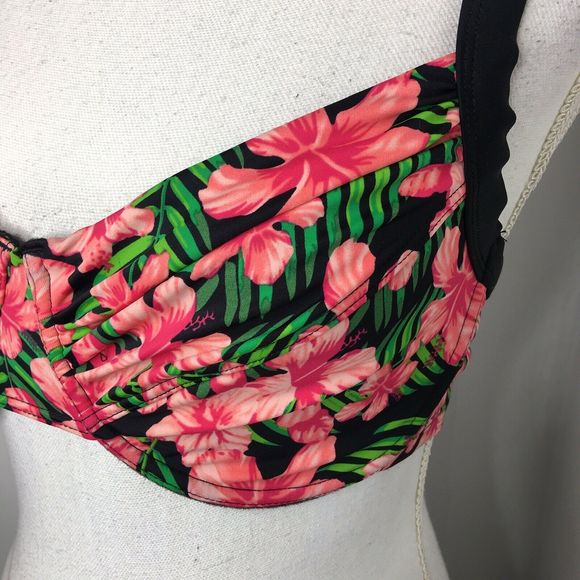 Swimsuits For All Ellos Floral Print‎ Bikini Top 10 - Picture 2 of 7